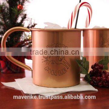 Pure Copper moscow Mule Mug, Copper engrawed Beer mug
