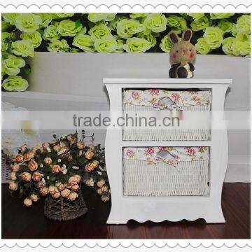 Unique New Design Decorative Antique Unfinished Wooden Cabinet With Basket Drawers photo-4