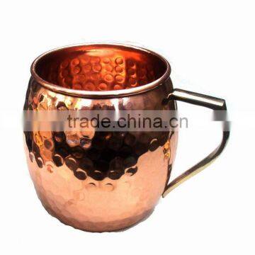 BPA FREE BARREL SHAPED MOSCOW MULE 100% PURE COPPER DINKING MUG