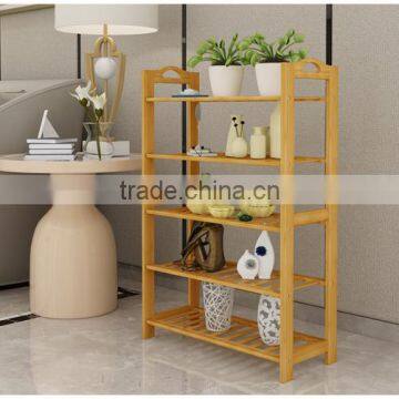 Japanese Style Bamboo Wooden Shoes Rack photo-3