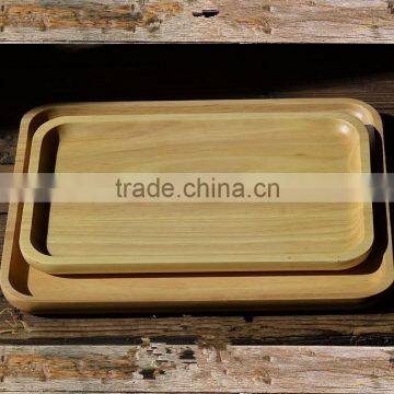 Antique Wooden Serving Trays for Food Fruit or Tea Set photo-3