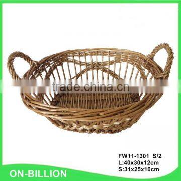 New Oval Bulk Kitchen Vegetable Wicker Storage Basket photo-4