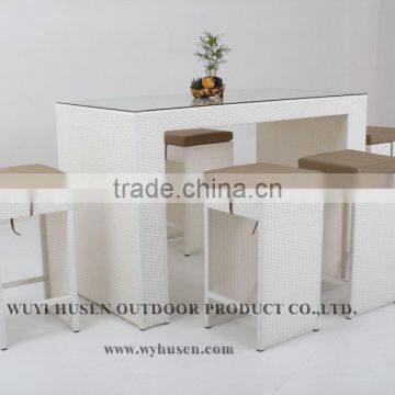 Poly Wicker Bar Table and Chair photo-2