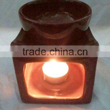 Ceramic Chocolate Fondue Set With Tealight Burner Factory Wholesale photo-2
