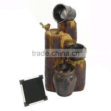 Cascading Buckets Outdoor Garden Solar Water Fountain photo-4