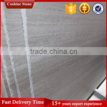 Chinese Light White Grey Wood Grain Marble photo-4