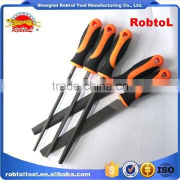 10" 5 Pcs Steel File Rasp Set Bastard Cut Flat Half Round Curved Square Triangle Semicircle