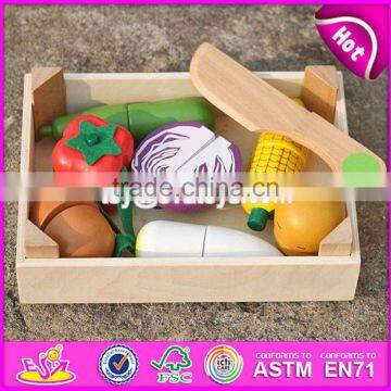 Pretend Play Kitchen Toys Wooden Toy Cutting Fruit for Kids W10B183 photo-3