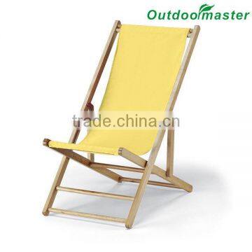 Patio Lightweight Sling Wooden Beach Folding Chair photo-3