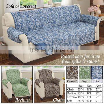 Paisley Reversible Furniture Protector/ sofa protector