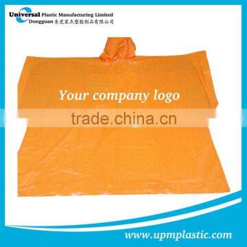 Emergency disposable one time used promotional plastic LDPE Rain gear