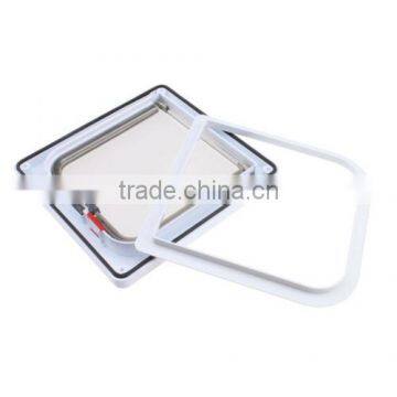 White 4-Way Magnetic Lockable Dog CAT Kitty Pet Safe Flap Door Small Medium 12lb photo-2