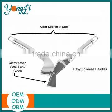 High-Quality Garlic Crusher/ Garlic Mincer Kitchen Garlic Press Stainless Steel photo-3