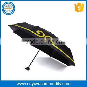 21''promotional hot selling automatic logo printed 3-folding umbrella for rain