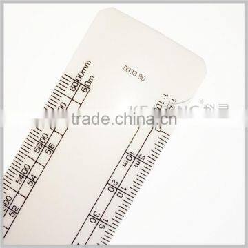 Kearing Camber Plastic Metric Professional Measuring Tool Flat Oval Scale Rulers for Architects and Engineers # 8505 photo-2