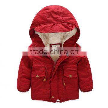 Pure Colour Kids Winter Jackets for Boy Baby Outwear Children Thick Winter Warm Coat photo-4