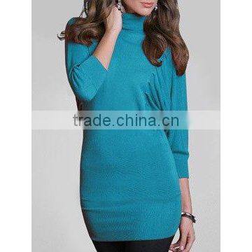 8KN049 Mock Neck Tunic Sweater