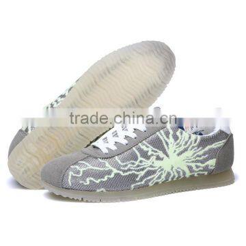 New Style Fashion Men Light Casual Shoes Sneakers Sample for Male, Adults Fluorescence Light Sport Shoes Sneakers for Men Good photo-4