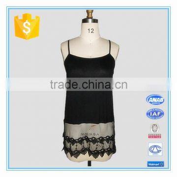 Ladies Fashion Lace Cotton Spandex Camisole For Underwear