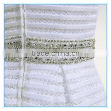 Chaozhou Strapless A-line Trailing Wedding Dress With Beaded photo-6