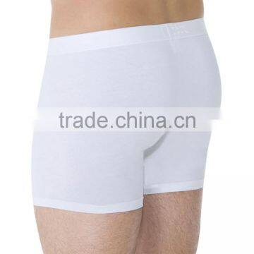 Good Quality Cheap Plain White Cotton Men's Underwear Boxer Shorts photo-2