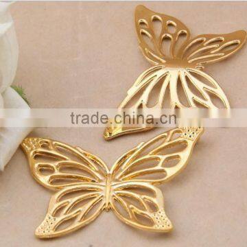 Brass Flower Jewelry Parts Metal Flower Jewelry Accessories Hollow Out Metal Flower Garment Accessories photo-5