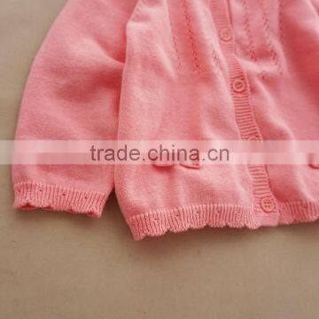 Custom Trendysweet Cute Bows Infant Toddler Girls Latest Pink Cardigan Sweater photo-3