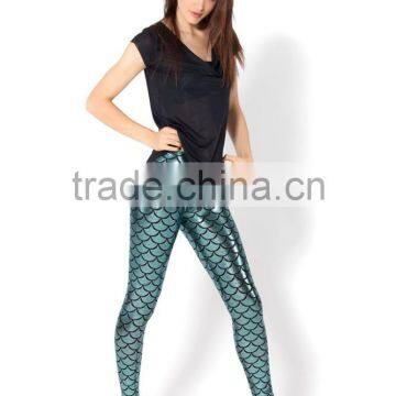 ladies latest fashionable model fish scale mermaid tights leggings