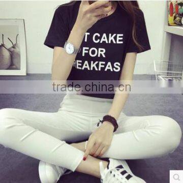 Short Sleeve T-shirt Girl Summer Show Thin Joker Contracted and Relaxed photo-2