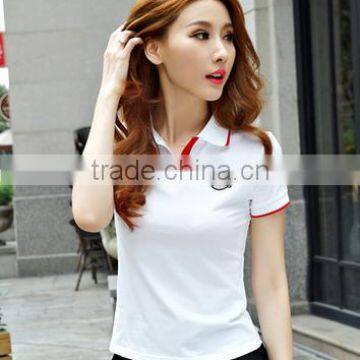 2017 Latest Women Polo Custom Cheap Polo Shirt Fashion Design Polo T-shirts photo-4