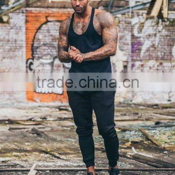 Mens Plain Stringer Vest Bodybuilding Sports Wear Custom Gym Tank Top photo-2