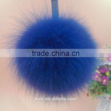 2016 Fashion Cheap Price Bag or Garment Charm 12cm Fox Fur Ball Keychain photo-6