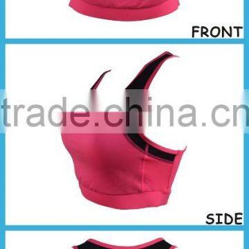 Wholesale Fitness Pink Sports Bra Sexy Women Sports Bra photo-4