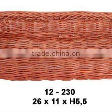 Brown rattan basket