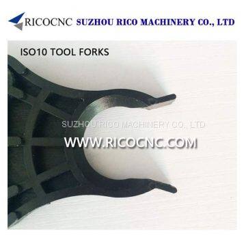 Black ISO10 Tool Holder Forks Plastic ATC Tool Changer Grippers CNC Router Tool Clips for ISO10 Tool Holders photo-3