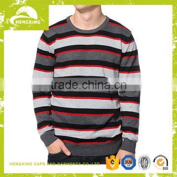 Factory custom sweater man Stripe Sweater