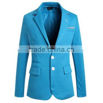 1 pc Turn Down Collar Bussiness New Design Long Sleeve Solid 4 Colors for Choice Mens Blazer Jacket photo-2