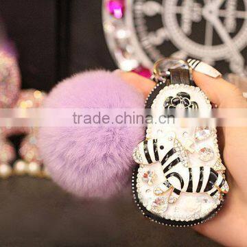 Mini Lovely Leather Key Wallet Car Key Bag Small Zipper Car Key Holder Bags photo-5