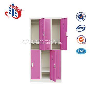 Factory Price 6 Door Decorative Storage Locker Vintage Metal Cabinet photo-2