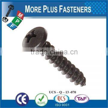 Made in Taiwan Zinc Plated Stainless Steel Black Oxide Sheet Metal Screw photo-6