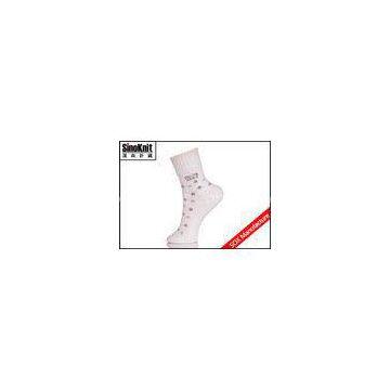 Cotton Ladies Fashion Socks Quarter Length Warm Mozn Sock / Woman Dress Socks