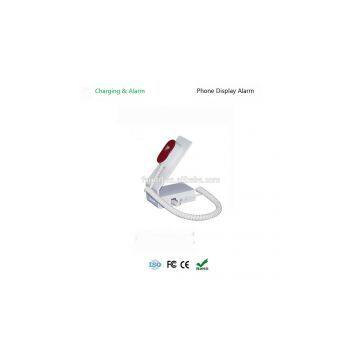 Security alarm for handhold cell phone on display