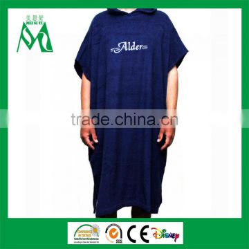 China suppliers soft comfortable velour towel poncho wholesale