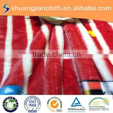 textile printing polyester flannel bedsheet fabric