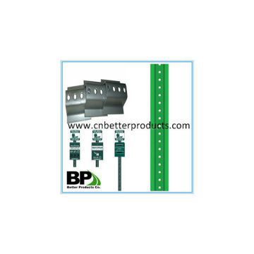 galvanized u channel post for pet waste station