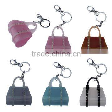 Promotional Keyrings Wholesale Acrylic Key Chain,Ladies' Fashion Bag Custom Design Keyring