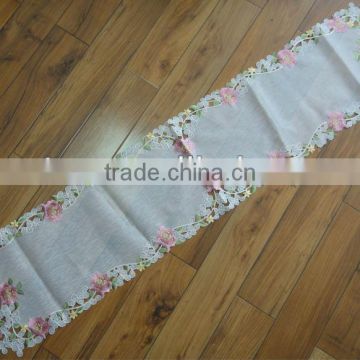 Embroider Designs Table Runner with Cutwork