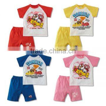 2016 summer 2 pcs/set cartoon helicopter baby romper