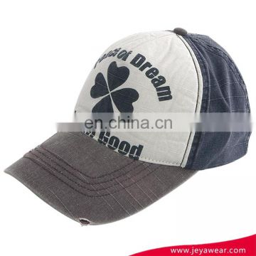 wholesale stone washed baseball cap hat,cotton baseball cap with screen printing