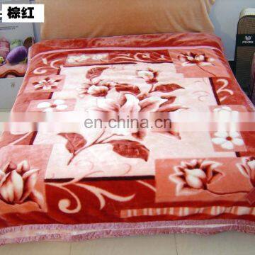 queen size 100% polyester blanket with good quality